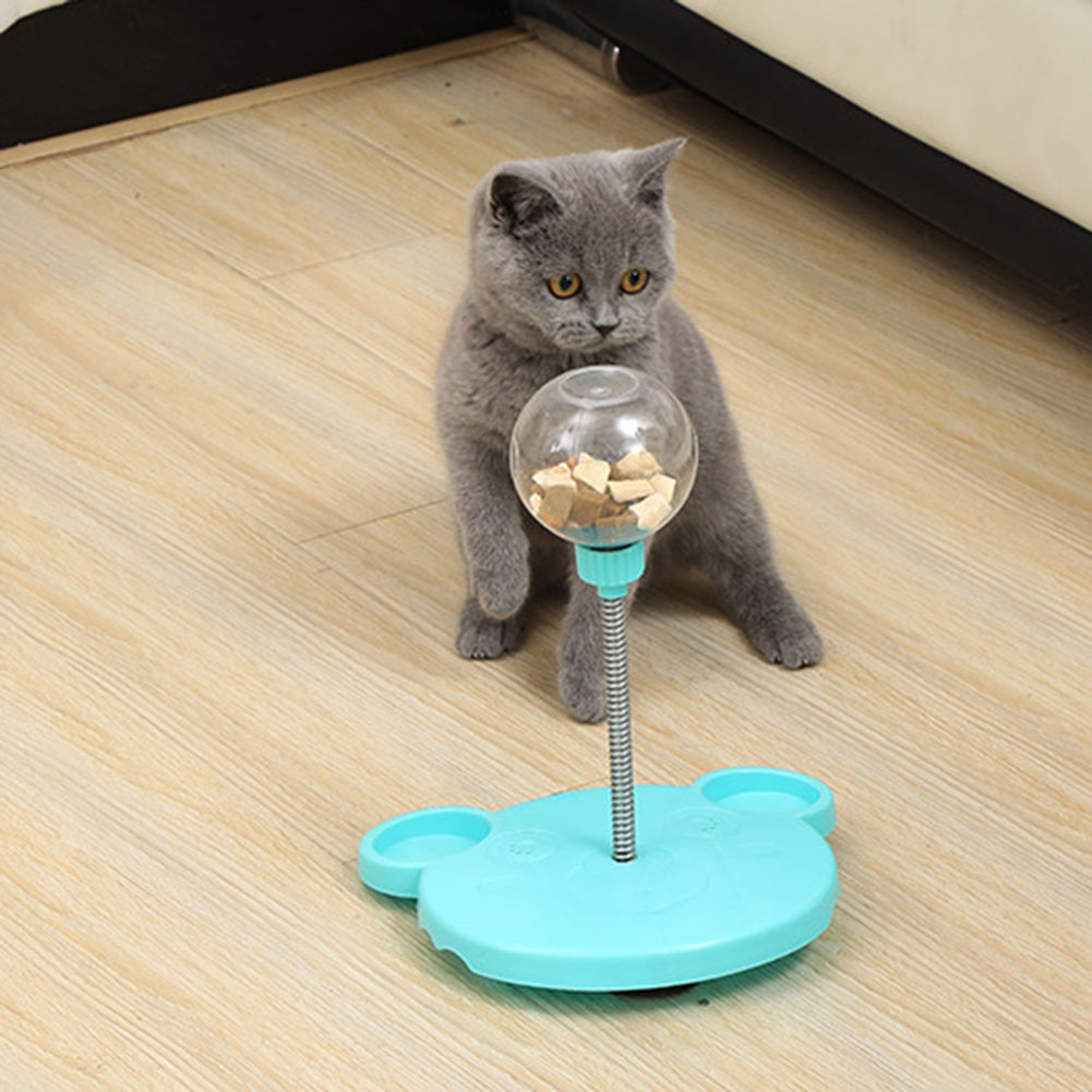 Pet Feeder Toy Pets Leaking Food Ball Self-Playing Dispenser Bowl