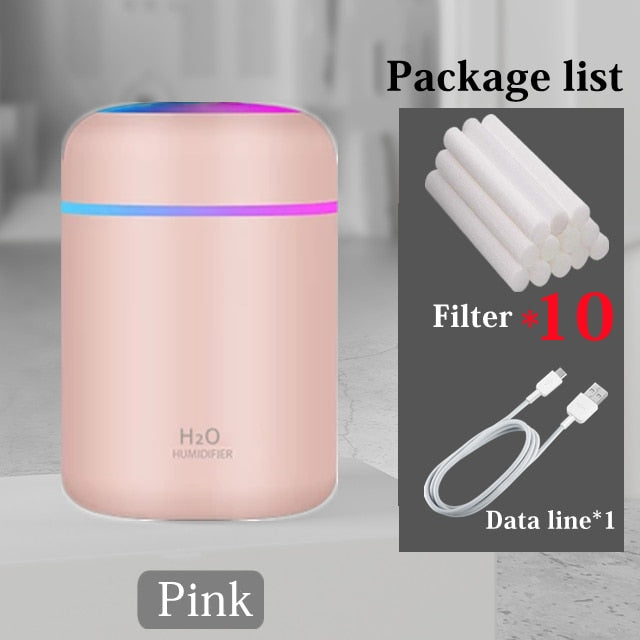 Portable Electric Air Humidifier Aroma Oil Diffuser USB Cool mist sprayer