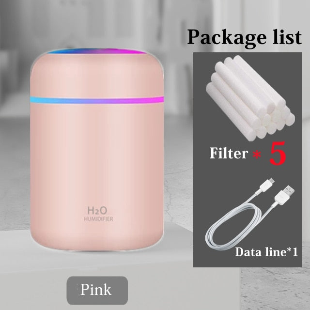 Portable Electric Air Humidifier Aroma Oil Diffuser USB Cool mist sprayer