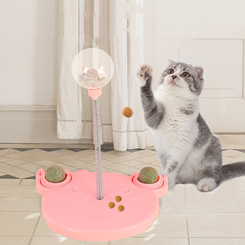 Pet Feeder Toy Pets Leaking Food Ball Self-Playing Dispenser Bowl