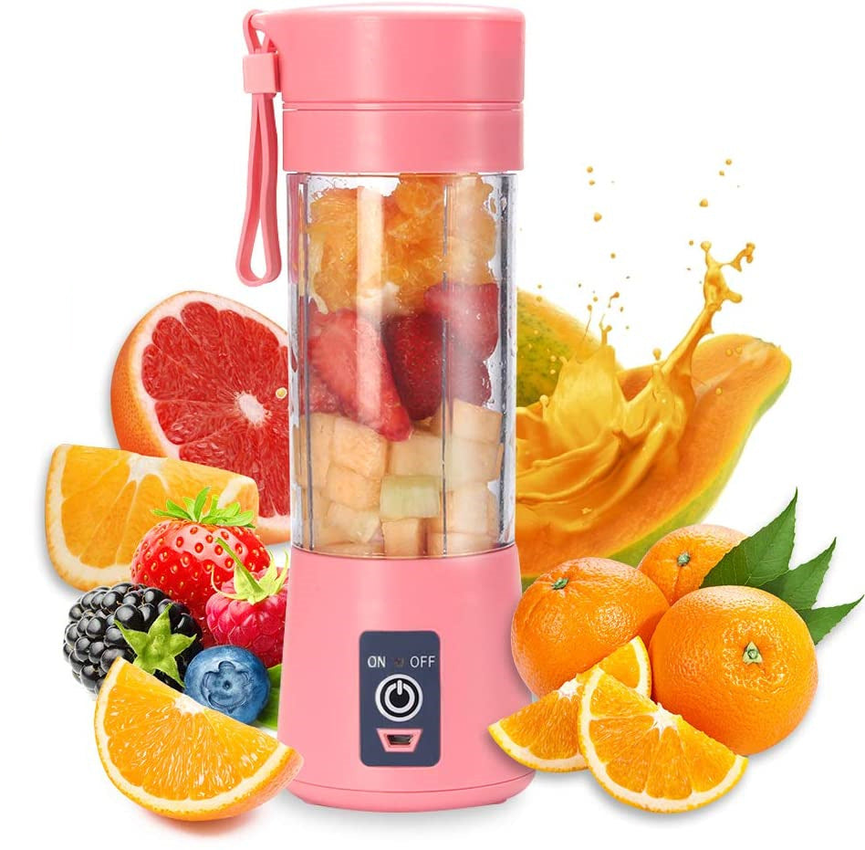 Portable Blender With USB Rechargeable Mini Kitchen Fruit Juice Mixer