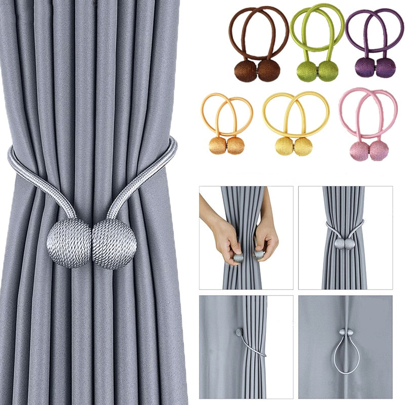 Magnetic Curtain Tieback Buckle Strap