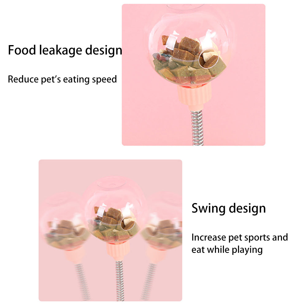 Pet Feeder  Toy Pets Leaking Food Ball Self-Playing Dispenser Bowl