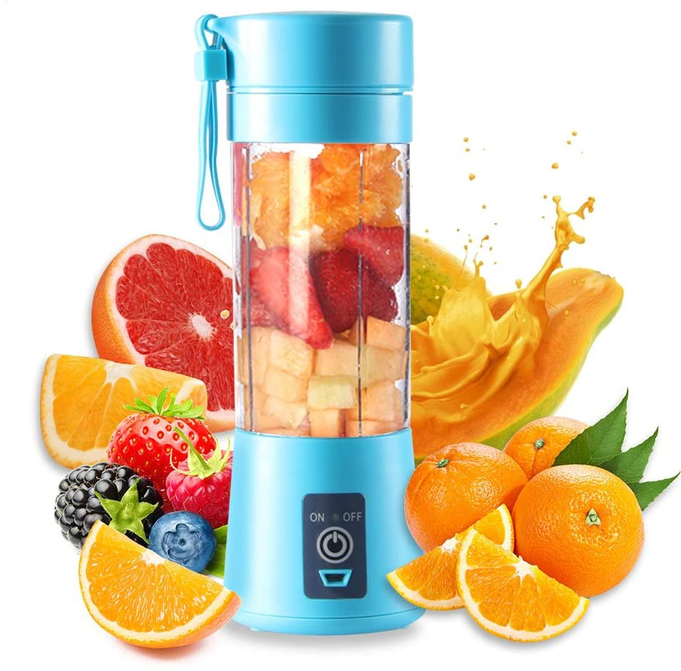 Portable Blender With USB Rechargeable Mini Kitchen Fruit Juice Mixer